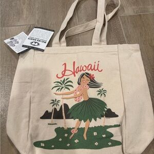 Malibu Shirts Hawaii Hula Girl Retro Tote Bag Shoulder Bag Canvas Adorable